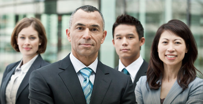 Business team at a meeting